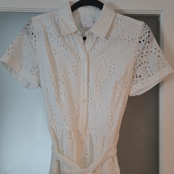 Rachel Parcell White Eyelet Midi Dress - Picture 2 of 4